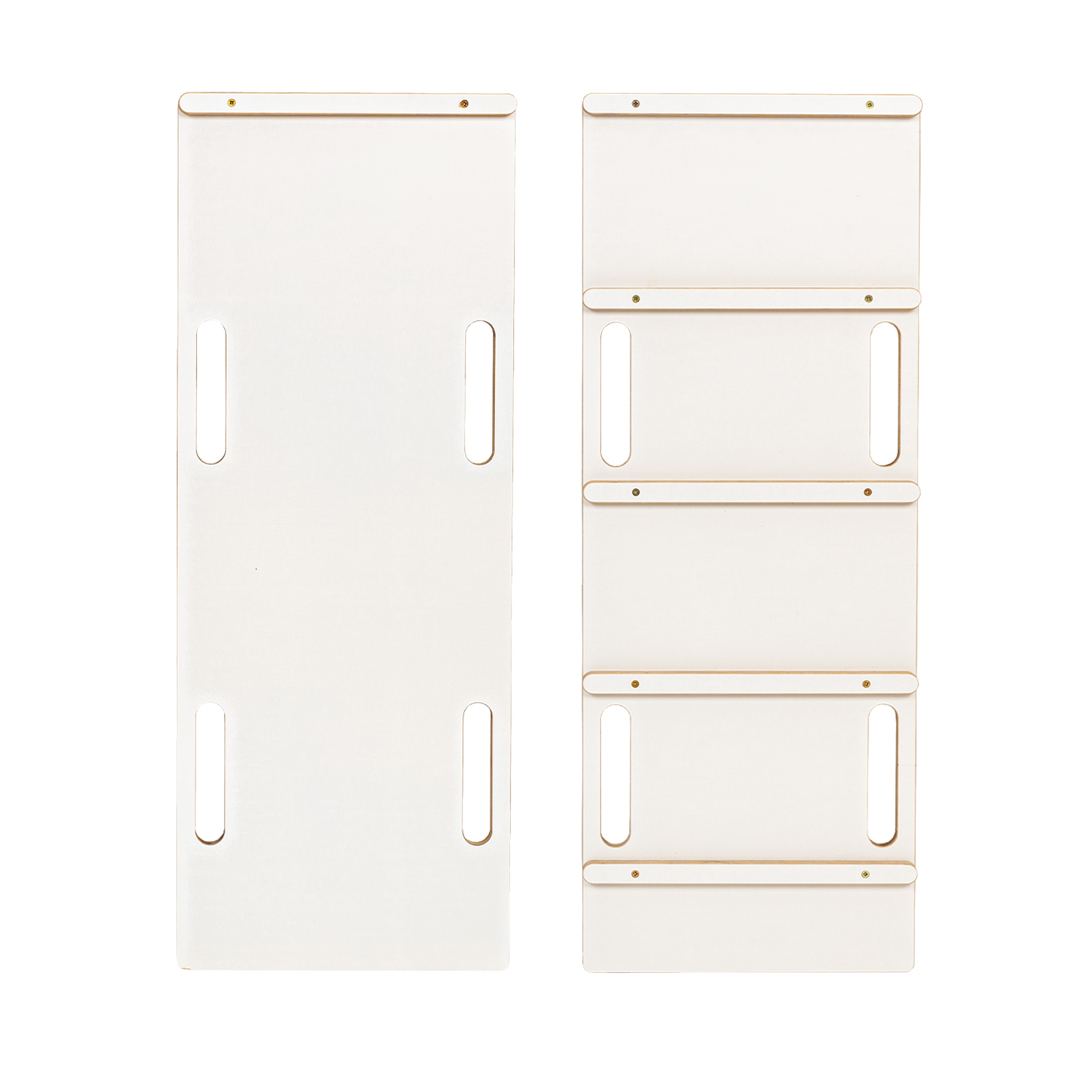 Baltas medinis supamasis rokeris su pagalvėle, čiuožykla ir kopėčiomis - vidutinio dydžio - Image 4