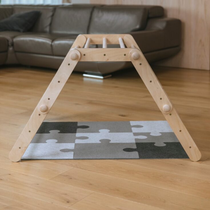 9 dalių veltinio dėlionės žaidimų kilimėlis – laipynių priedas - Image 6