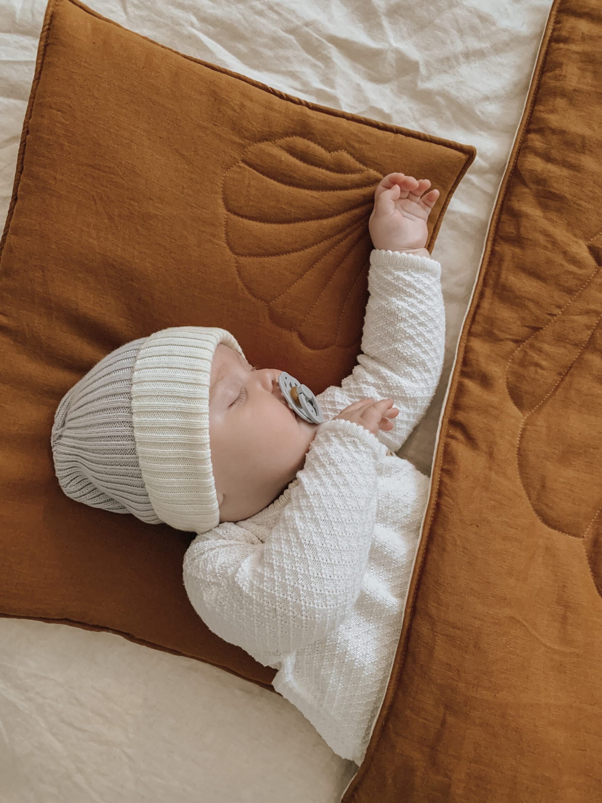 Vaikiškas lino patalynės komplektas „Shell Caramel“ - didelis dydis - Image 5