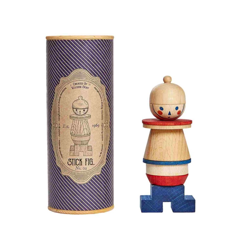 Montessori medinė dėlionė LALA - mėlyna