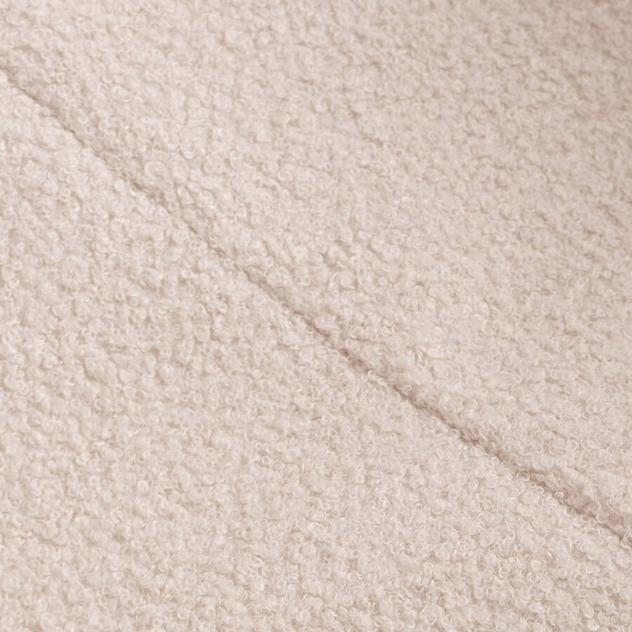 PLUSH NEST sausas baseinas (be kamuoliukų), apvalus, 90×30 cm, kreminis, ėriuko audinio - Image 7