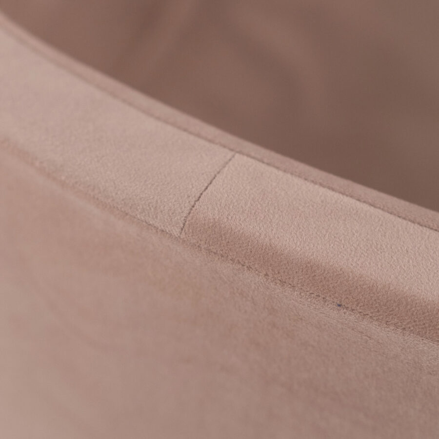 PLUSH NEST sausas baseinėlis (be kamuoliukų), 90 × 30 cm, apvalus, auksinės (smėlio) spalvos, aksominis - Image 4