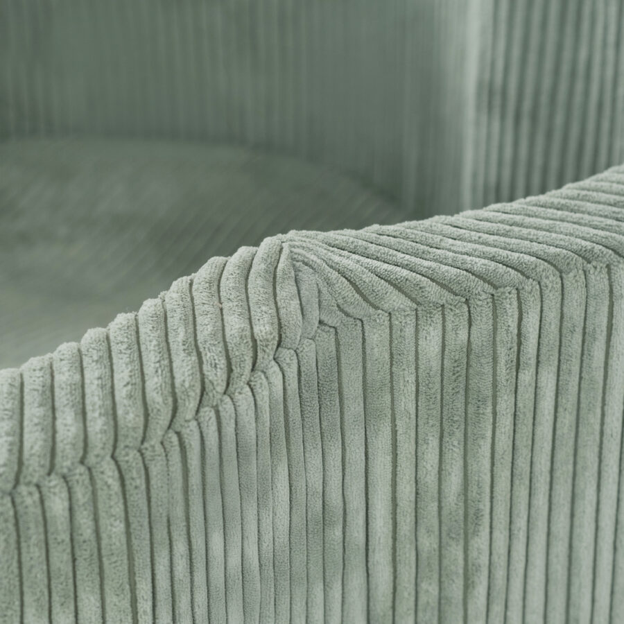 Sausas kamuoliukų baseinas PLUSH NEST „Floral Fun Zone“, 95×30 cm, žalias, iš premium veliūro, su 300 kamuoliukų: perlo, sidabrinė, perlo mėtinė - Image 3