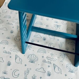 Apsauginis valgymo kilimėlis, neslystantis ir vandeniui atsparus "Palm Beach Azure"