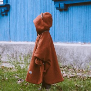 Merino vilnos automobilinis pončas vaikams "Fox"