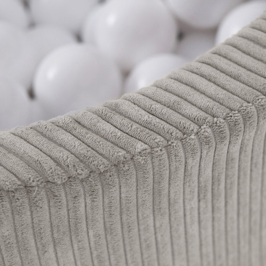 PLUSH NEST sausas kamuoliukų baseinas 90×30 cm, smėlinis, iš premium veliūro, su 200 kamuoliukų: perlo, mėlyna, auksinė - Image 4