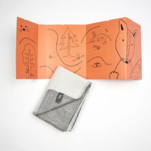 Merino vilnos pledukas kūdikiui "Laputė"