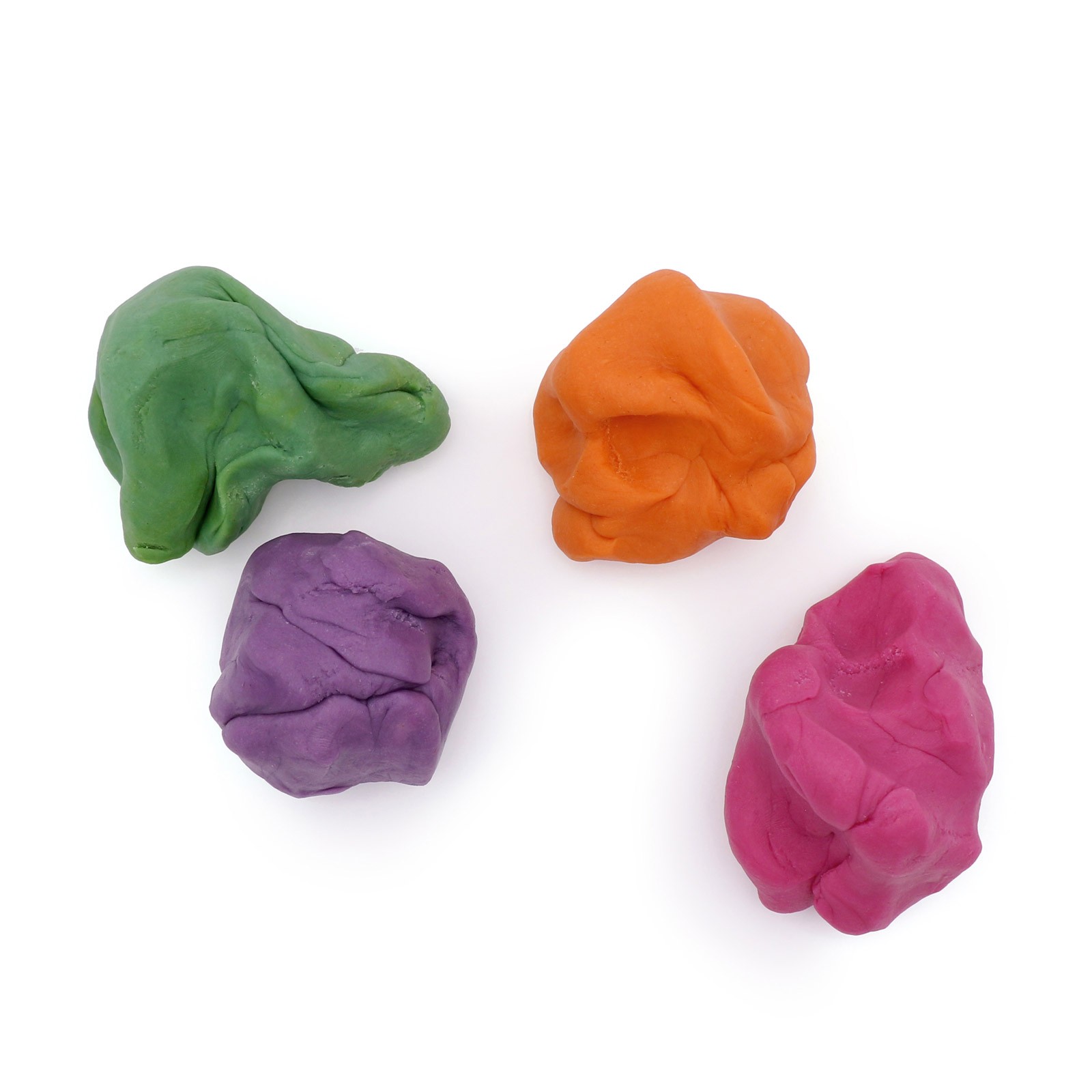 Ekologiško modelino rinkinys 4 x 120 g „Neogrün“ – oranžinė, žalia, rožinė, violetinė - Image 2