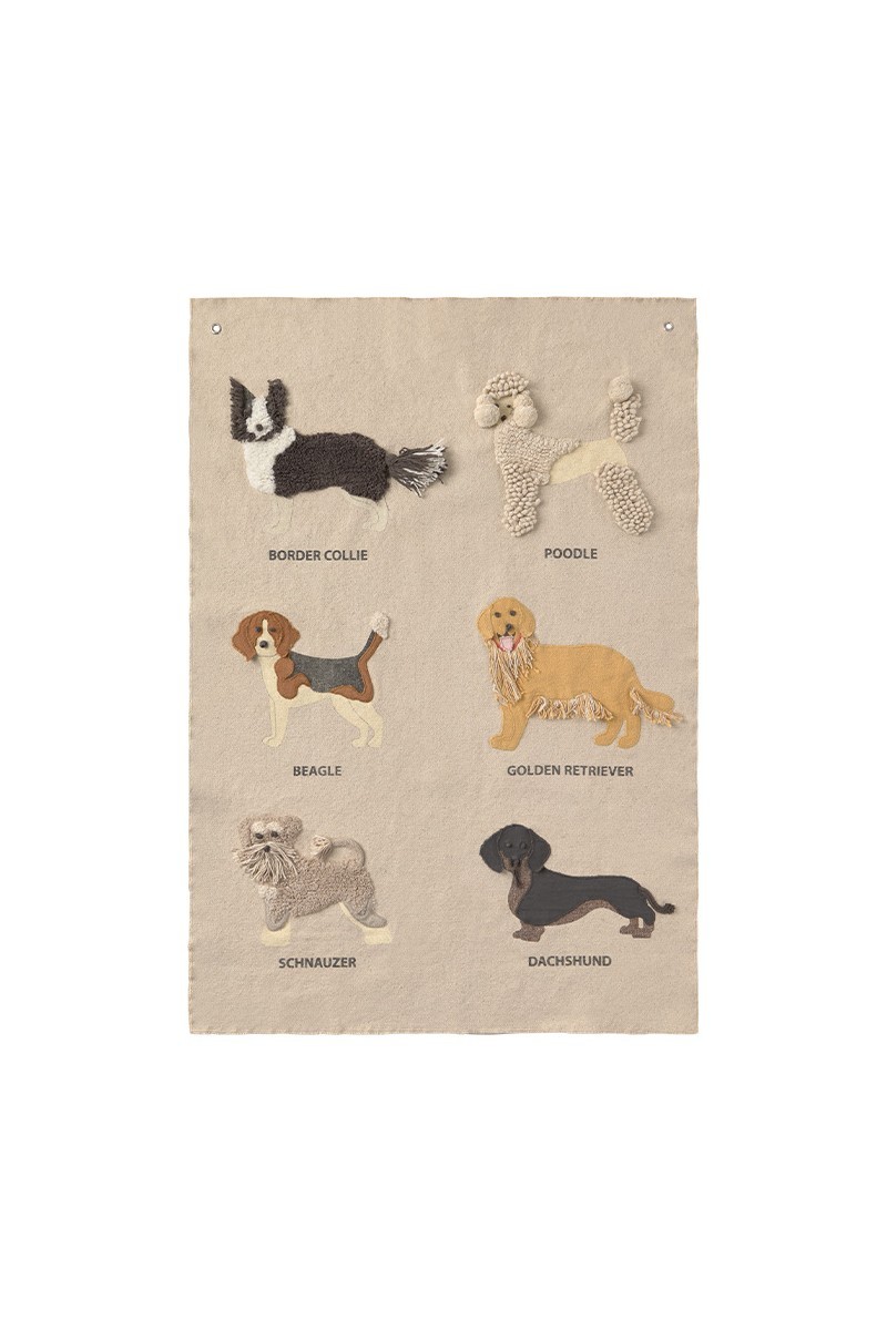 „Lorena Canals“ medvilninė sieninė dekoracija "Dogs"